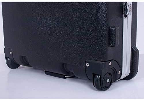 Crossrock 88/76-Key Hard Shell Keyboard Case with Wheels