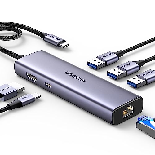 UGREEN Revodok 6-in-1 USB-C Hub with Gigabit Ethernet