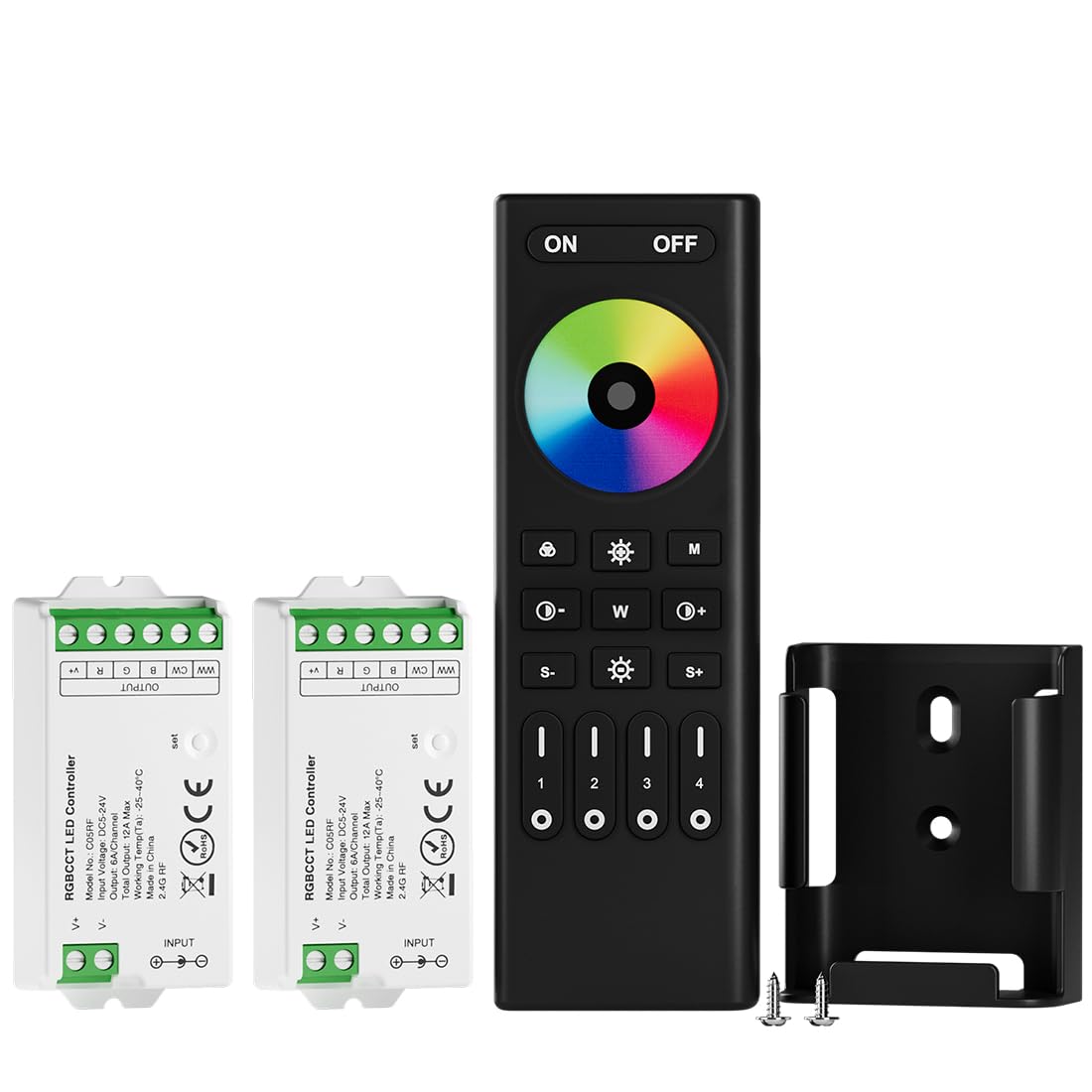 BTF-LIGHTING RF Remote Controller Kit for LED Strip Lights