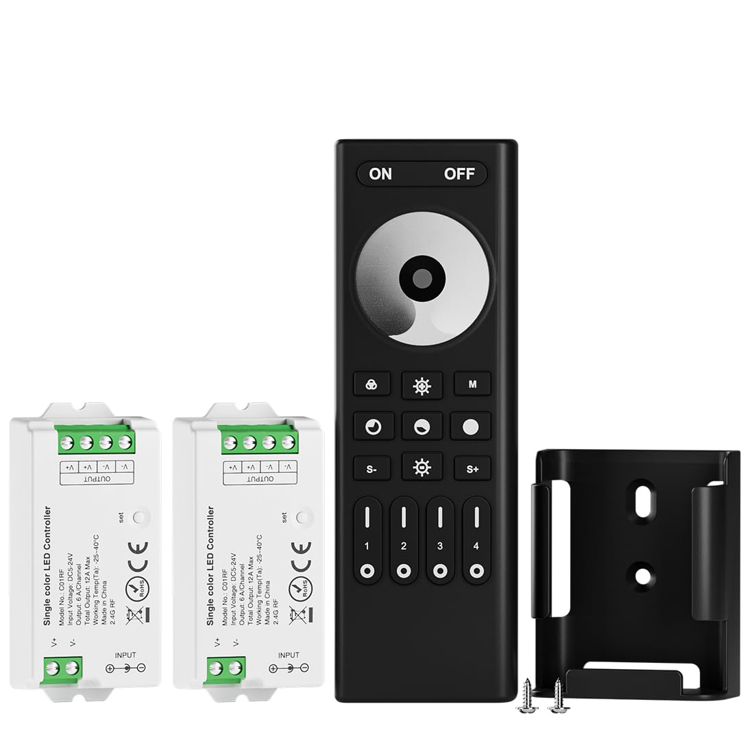 BTF-LIGHTING RF Remote Controller Kit for LED Strip Lights