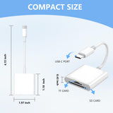 USB-C SD & MicroSD Memory Card Reader Adapter