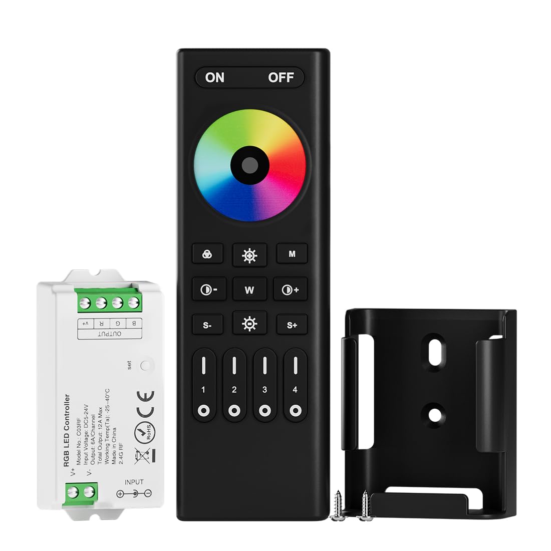 BTF-LIGHTING RF Remote Controller Kit for LED Strip Lights