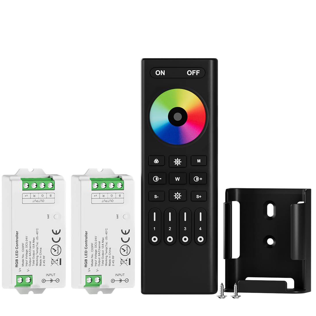 BTF-LIGHTING RF Remote Controller Kit for LED Strip Lights