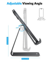 OMOTON C2 Adjustable Aluminum Phone Stand with Charging Cutout