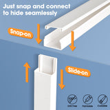 Paintable Wall Cable Raceway & Cord Hider Kit
