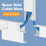 Paintable Wall Cable Raceway & Cord Hider Kit