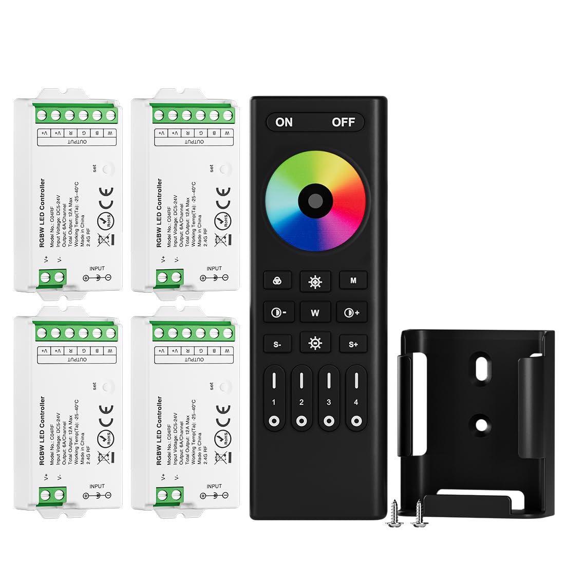 BTF-LIGHTING RF Remote Controller Kit for LED Strip Lights