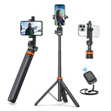EUCOS 62-Inch Phone Tripod & Selfie Stick with Remote