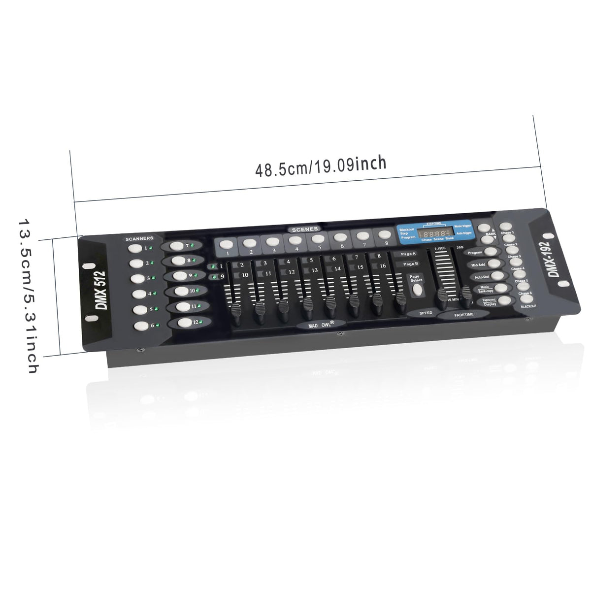192-Channel DMX512 Lighting Controller Console for DJ Lights