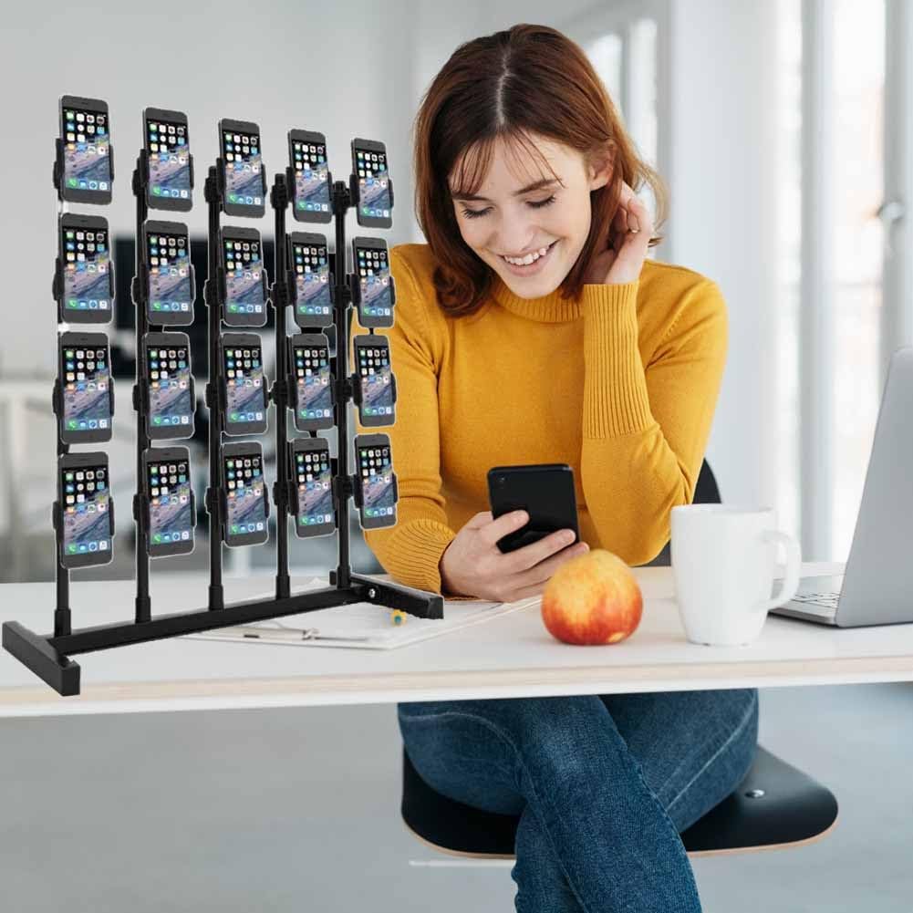 LXHELIVERY Adjustable Desktop Phone Stand for Vlogging & Selfies