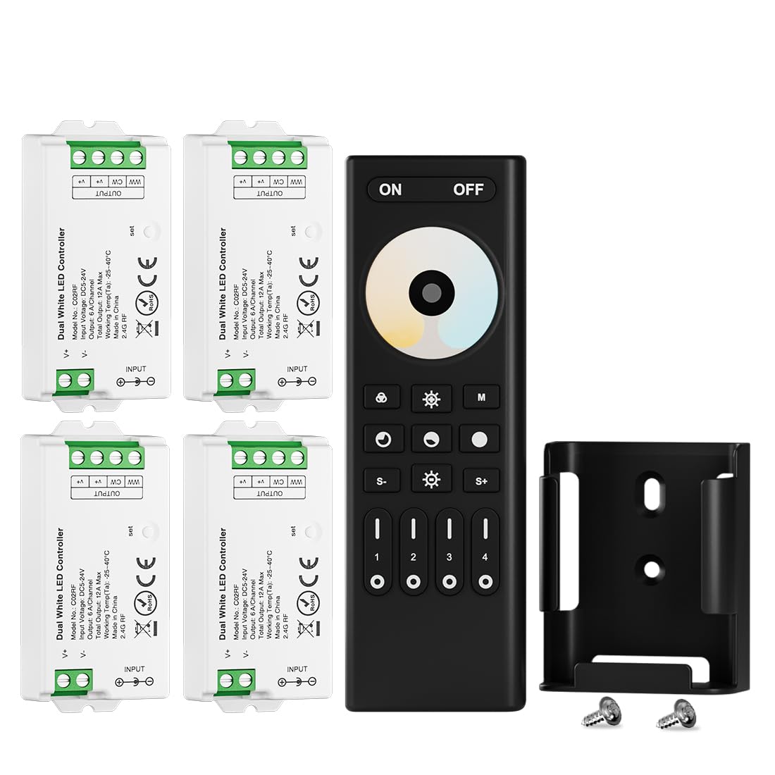 BTF-LIGHTING RF Remote Controller Kit for LED Strip Lights