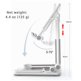 Relten 50-Pack Adjustable Phone & Tablet Desk Stands