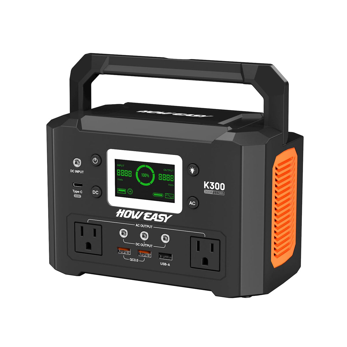 120W 88Wh Portable Power Station with AC & USB Ports