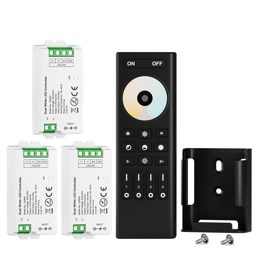 BTF-LIGHTING RF Remote Controller Kit for LED Strip Lights