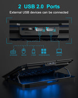 KeiBn Laptop Cooling Pad with Adjustable Fan Stand
