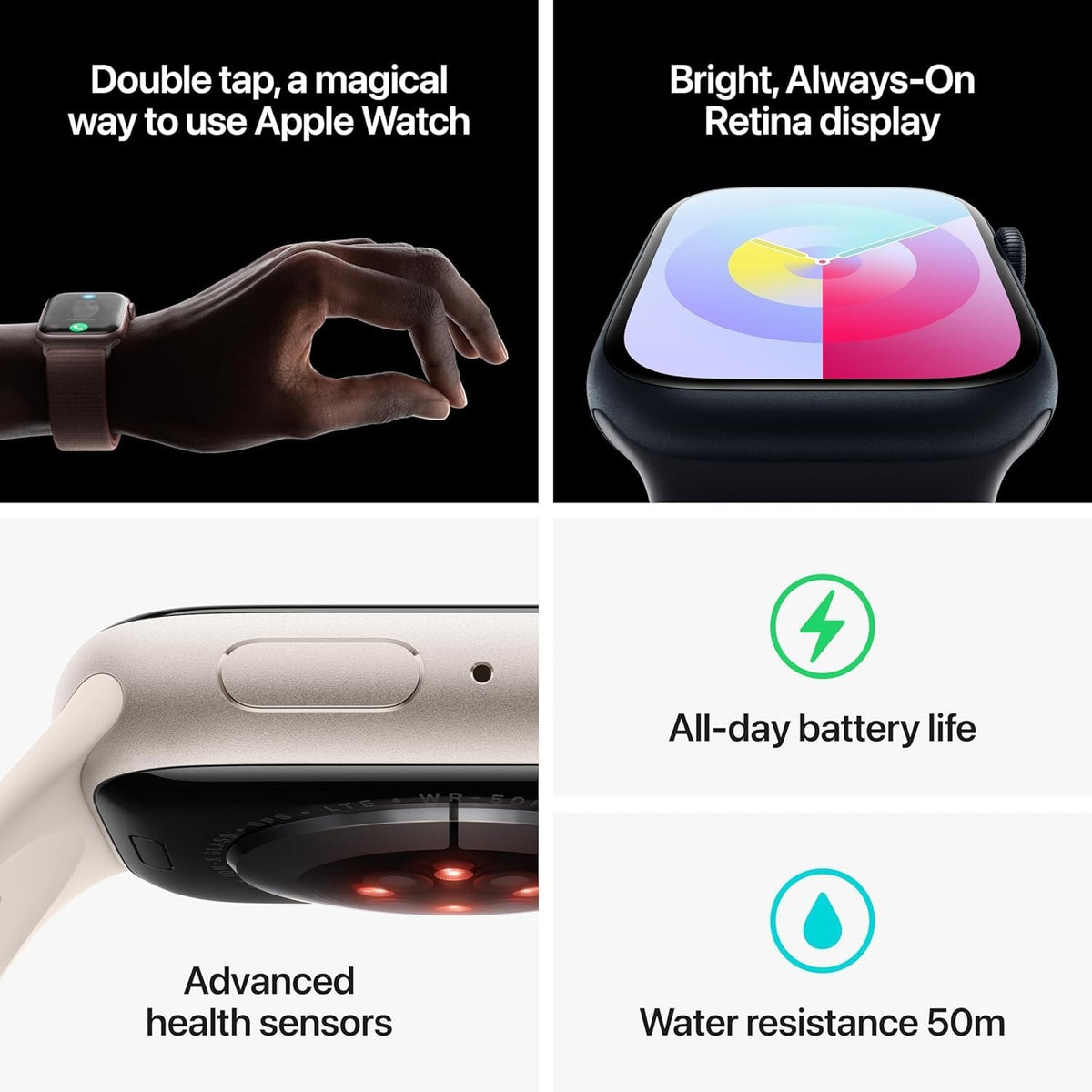 Apple Watch Series 9 41mm GPS + Cellular Stainless Steel
