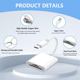 USB-C SD & MicroSD Memory Card Reader Adapter
