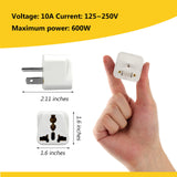 Universal UK & Europe to US Travel Plug Adapter