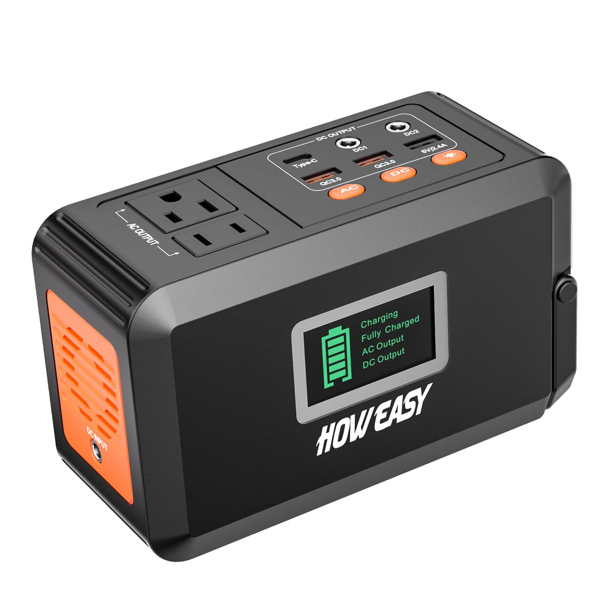 120W 88Wh Portable Power Station with AC & USB Ports