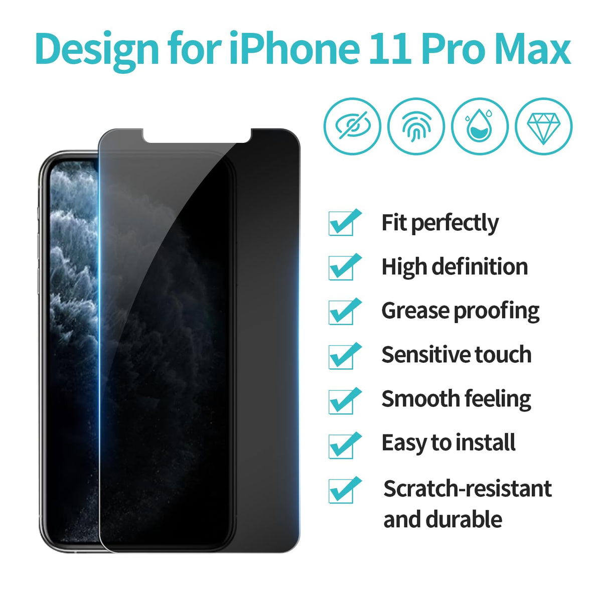 PEHAEL Tempered Glass Screen Protector for Smartphones