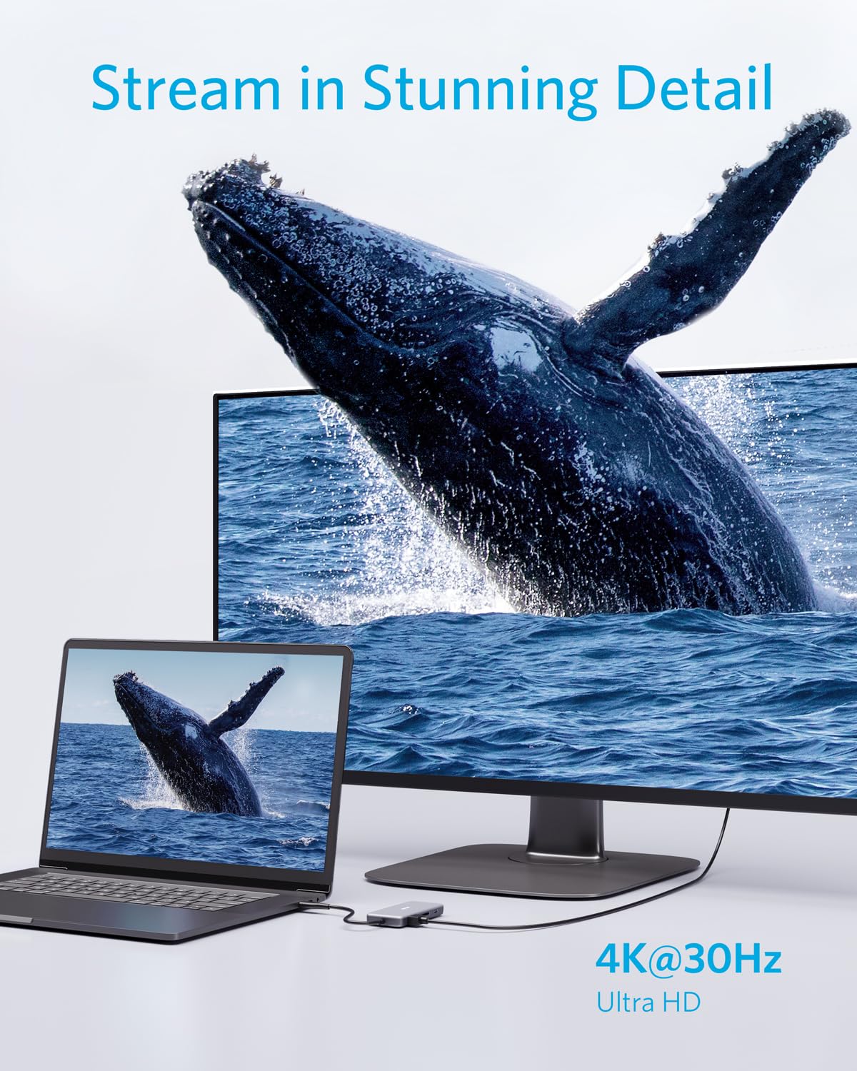 Anker USB-C Laptop Docking Station with Multiport Connectivity