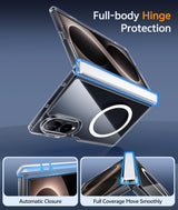 FNTCASE Clear Hinge Protection Case for Samsung Galaxy Z Fold 8