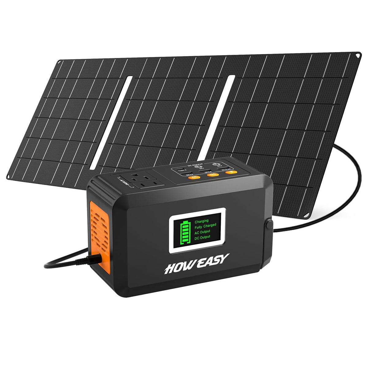120W 88Wh Portable Power Station with AC & USB Ports