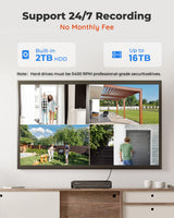REOLINK 5MP PoE Security Camera System RLK8-520D4