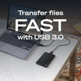 Seagate Portable 2TB USB 3.0 External Hard Drive for PC & Mac