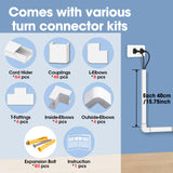 Paintable Wall Cable Raceway & Cord Hider Kit