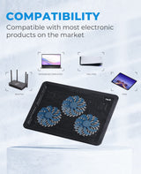 Havit HV-F2056 Slim Laptop Cooling Pad with 3 Fans