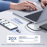 4-Pack 10Gbps USB-A to USB-C Adapter Converter Set