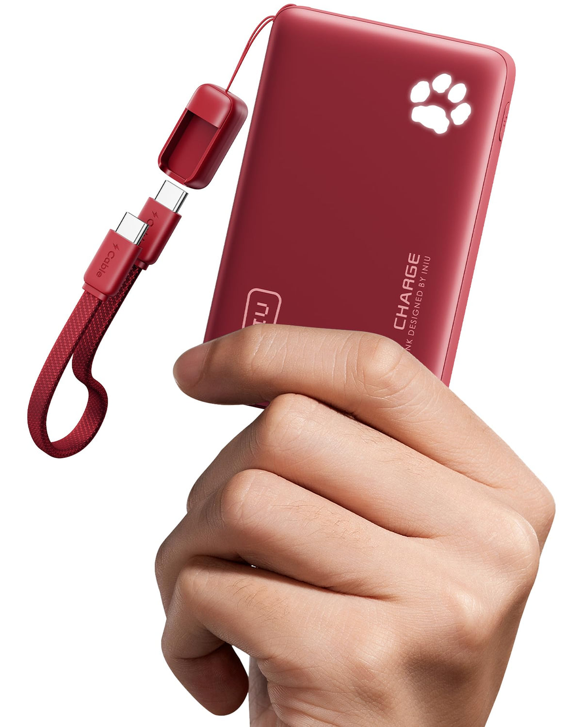10,000mAh Slim USB-C Triple-Port Portable Power Bank
