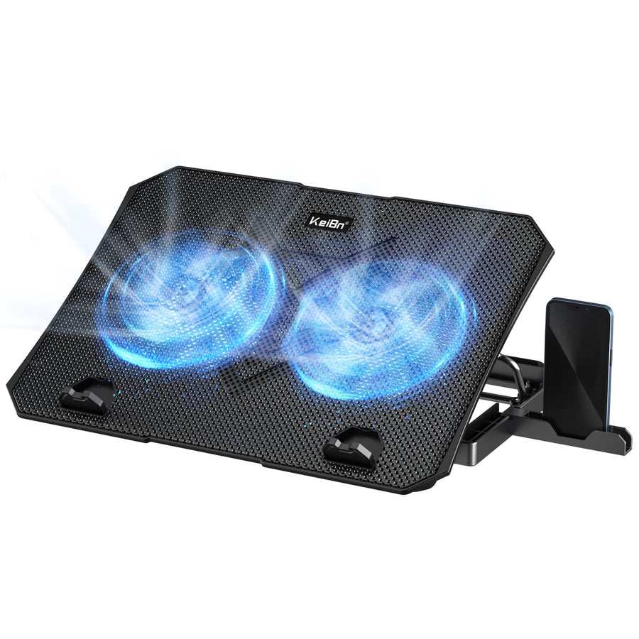 KeiBn Laptop Cooling Pad with Adjustable Fan Stand