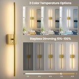 2-Pack Rechargeable Motion Sensor Wireless Wall Sconces
