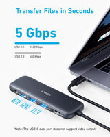 Anker 332 5-in-1 USB-C Hub with Multiport Connectivity