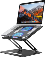 YICOSUN Adjustable Laptop Stand with Cooling Fan for 16-Inch Laptops