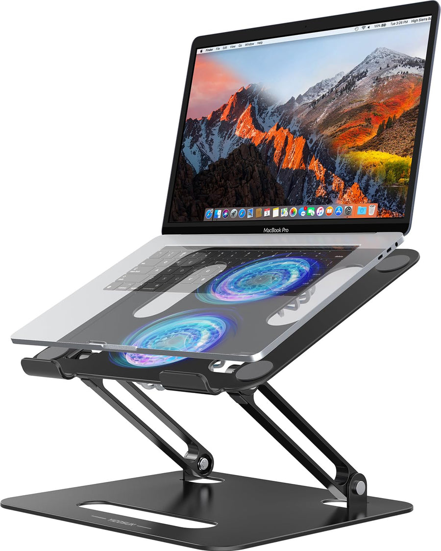 YICOSUN Adjustable Laptop Stand with Cooling Fan for 16-Inch Laptops