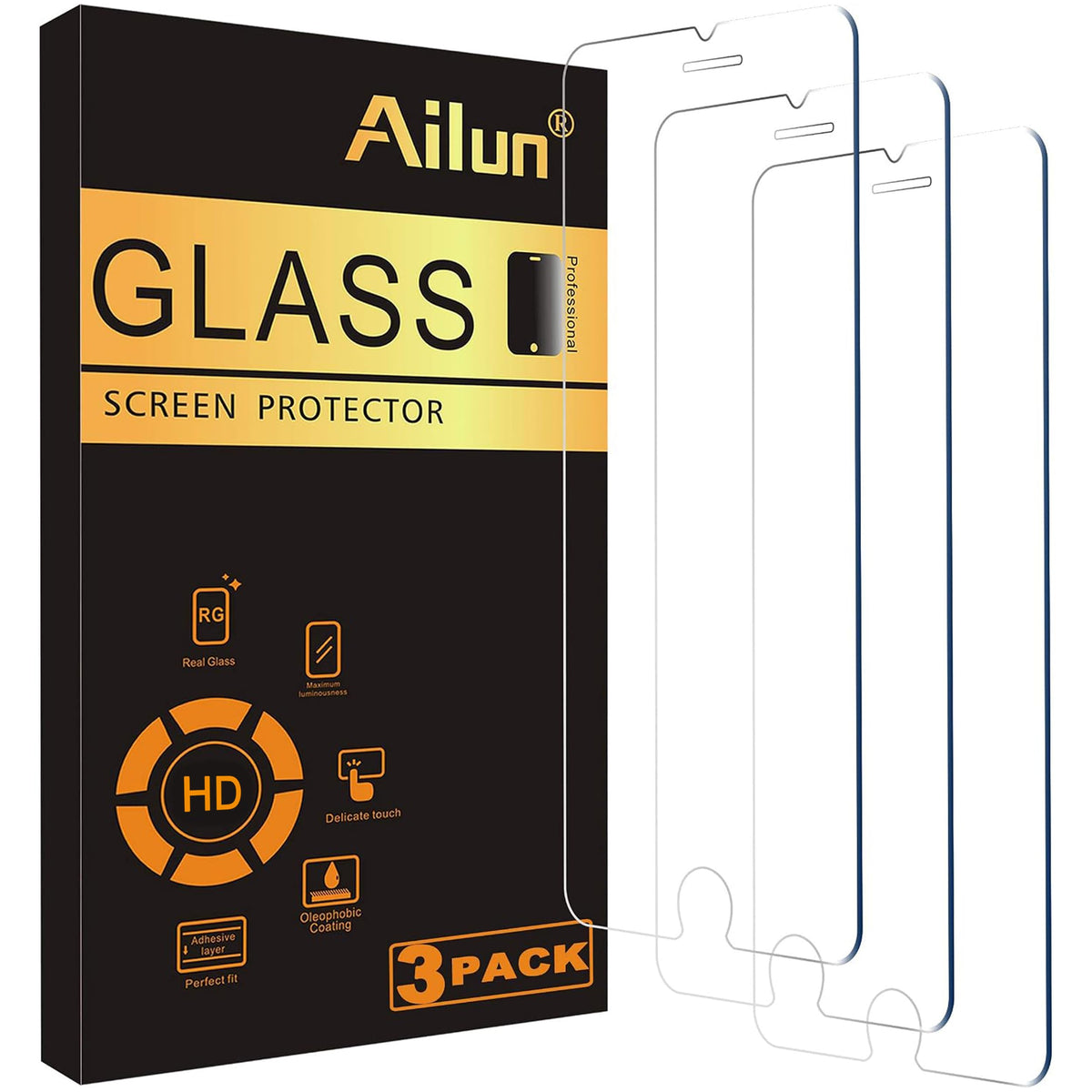 Ailun Tempered Glass Screen Protector for iPhone Series