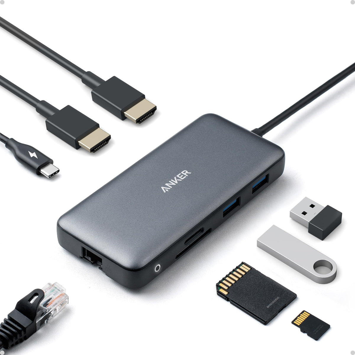 Anker USB-C Laptop Docking Station with Multiport Connectivity