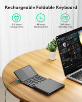 Samsers Foldable Bluetooth Keyboard with Touchpad