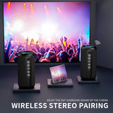 Ortizan 24W Waterproof Bluetooth Speaker with RGB Lights