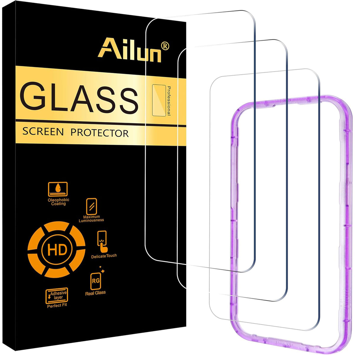 Ailun Tempered Glass Screen Protector for iPhone Series