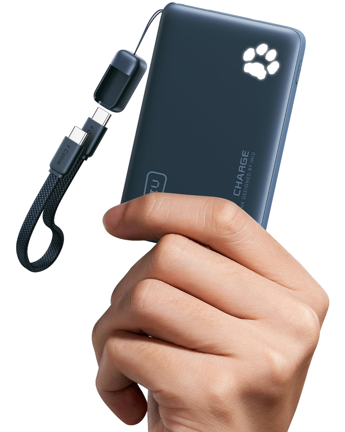 10,000mAh Slim USB-C Triple-Port Portable Power Bank