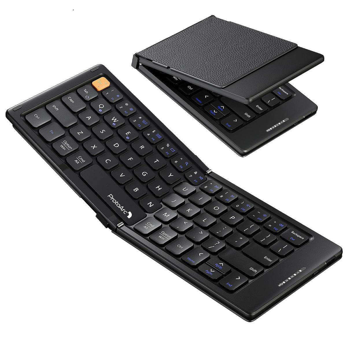 ProtoArc XK04 Foldable Bluetooth Travel Keyboard with PU Cover