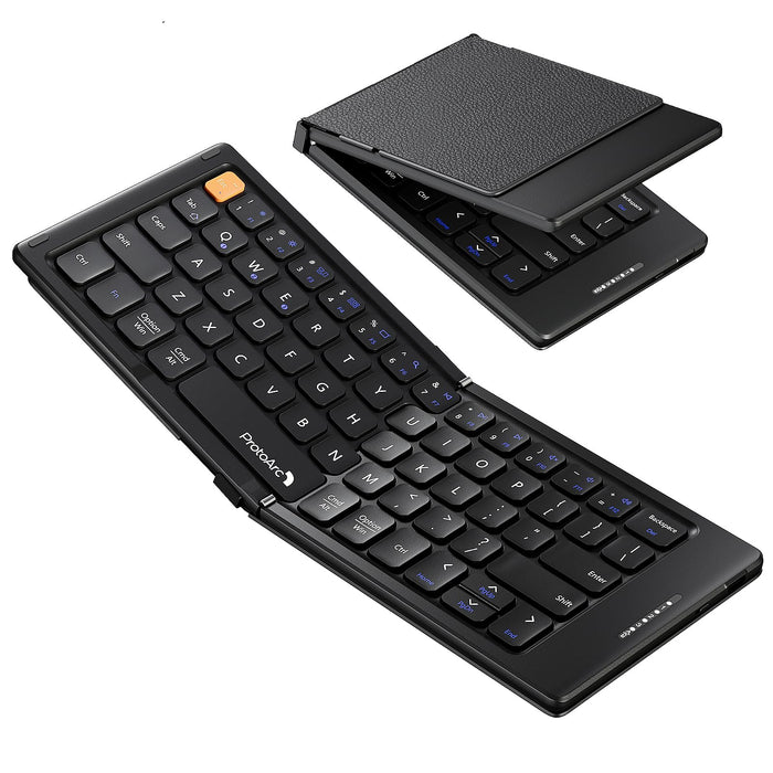 ProtoArc XK04 Foldable Bluetooth Travel Keyboard with PU Cover