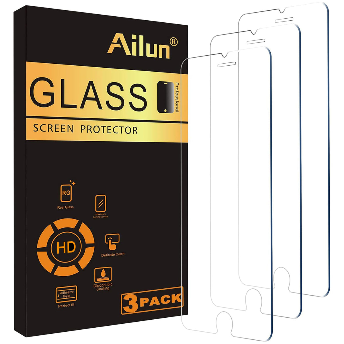 Ailun Tempered Glass Screen Protector for iPhone Series