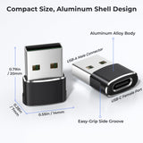 USB-A Male to USB-C Female Charging & Data Adapter