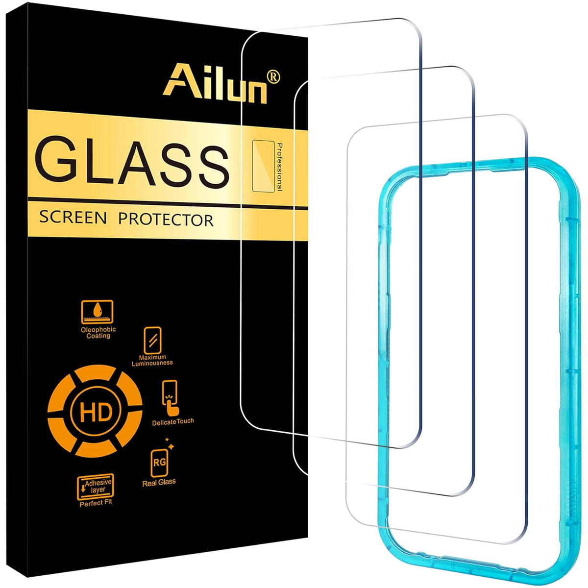 Ailun Tempered Glass Screen Protector for iPhone Series