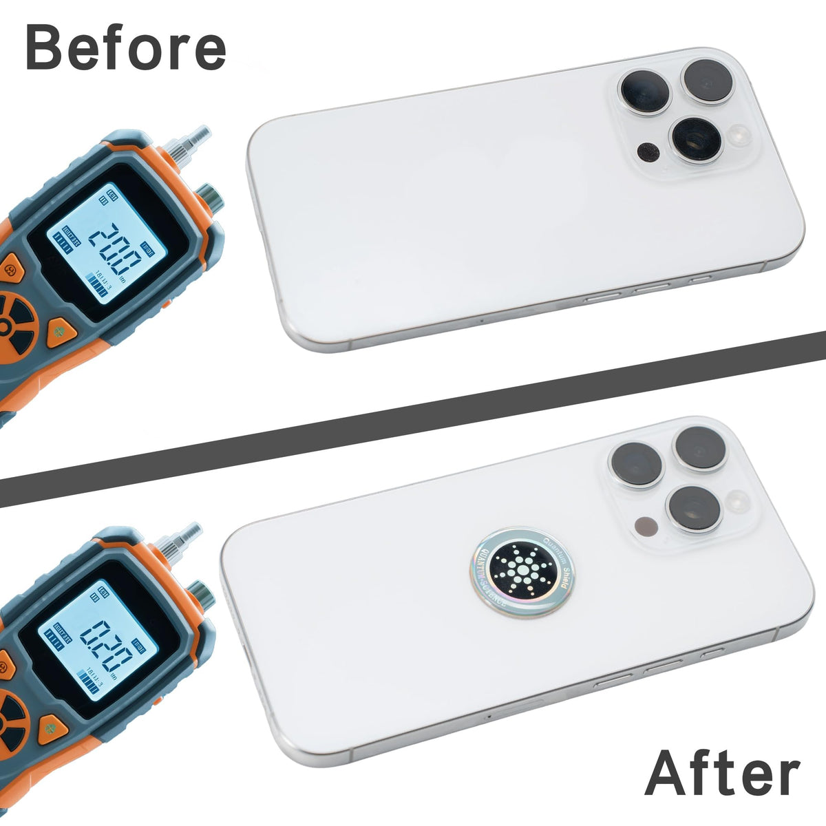 6-Pack EMF Protection Stickers for Phones, Tablets & Laptops